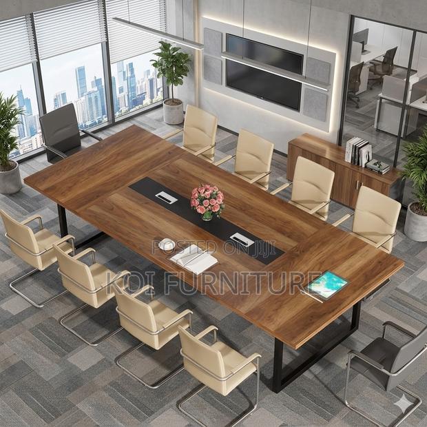 Boardroom Table; Premium 2.4 Meters Long Conference Boardroom Table - thumbnail 3