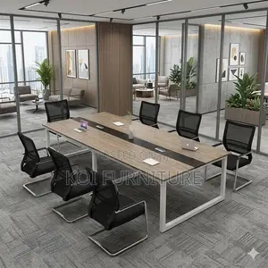 Boardroom Table; Premium 2.4 Meters Long Conference Boardroom Table