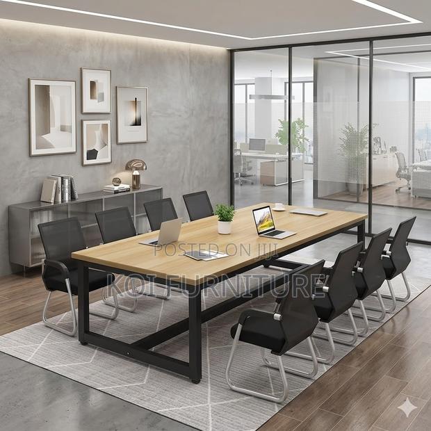 Boardroom Table; Premium 2.4 Meters Long Conference Boardroom Table - thumbnail 5