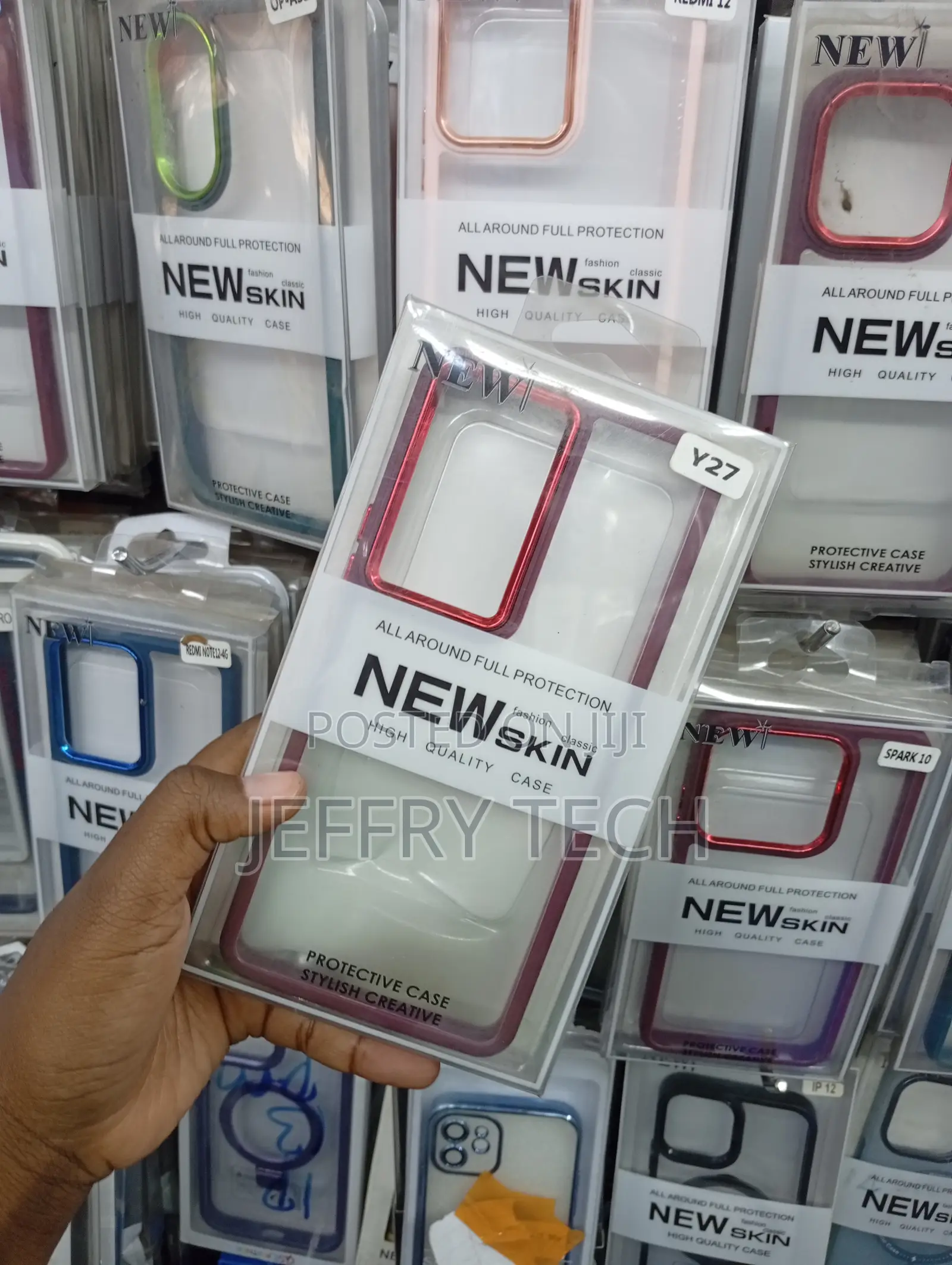 Vivo Y27 Glossy Red Bumper and Matching Camera Module Border Case