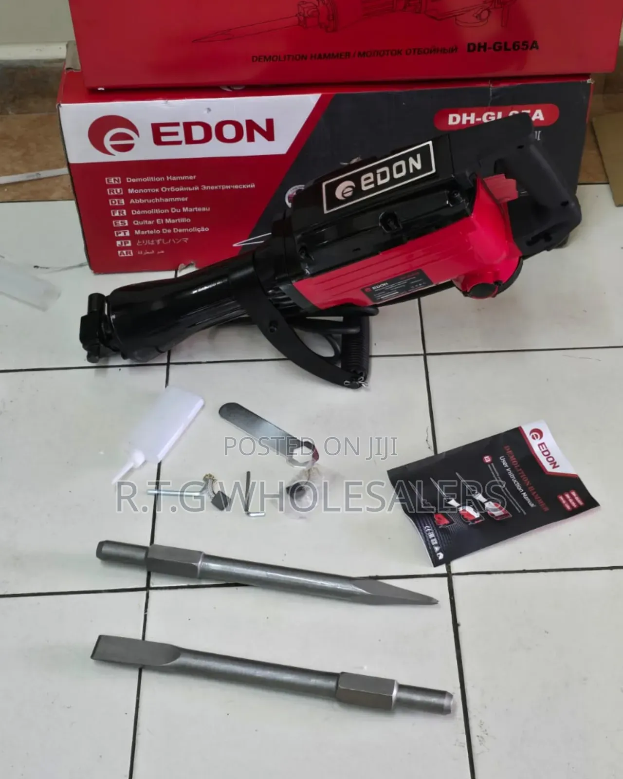 Edon 1800w Concrete Breaker Chiseling Machine