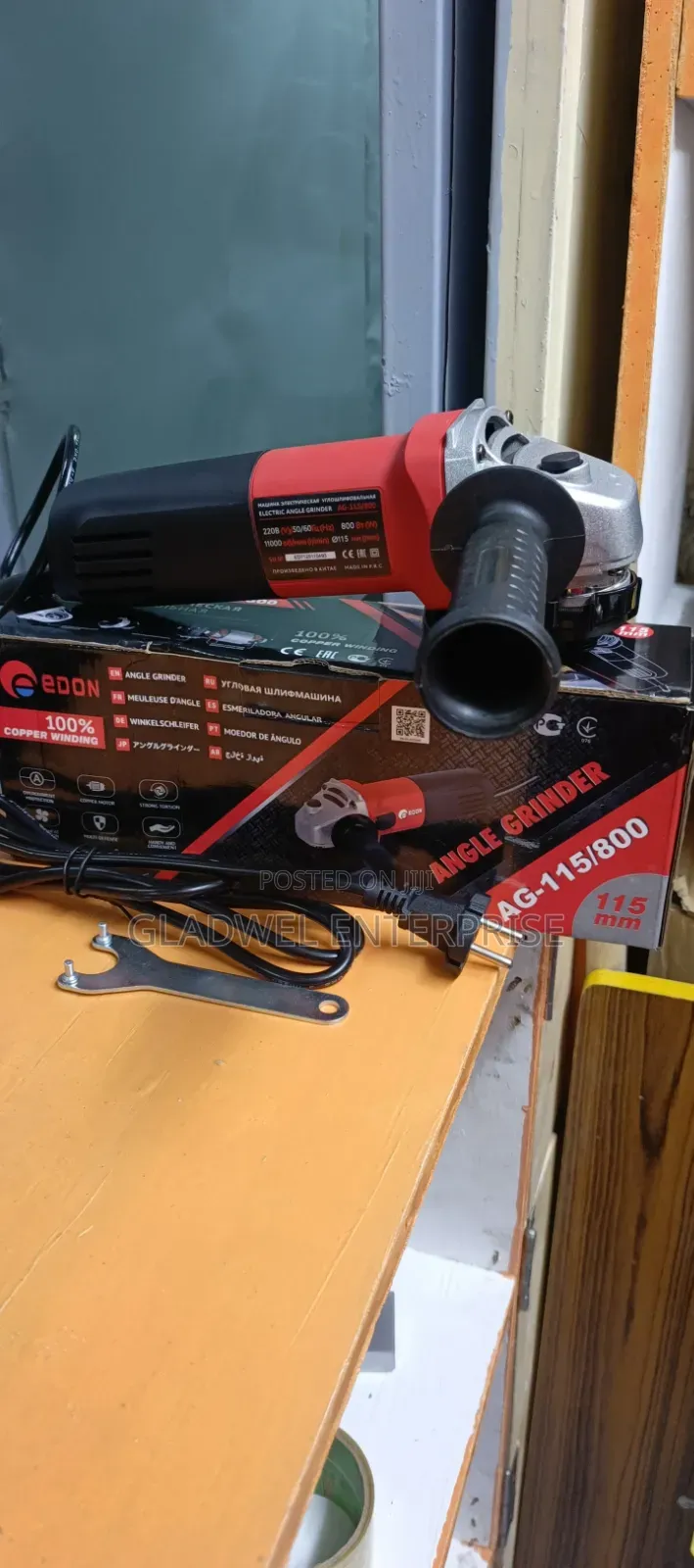 4inch Edon Angel Grinder 800watts