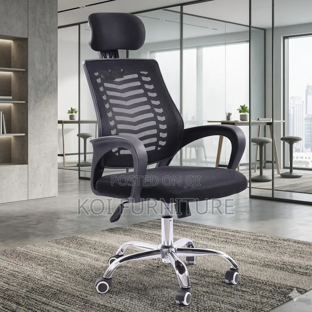 Office Chairs; Ergonomic High Back Chair With Reclining Headrest