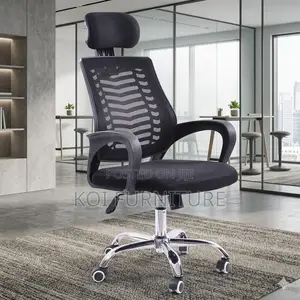 Office Chairs; Ergonomic High Back Chair With Reclining Headrest