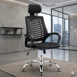 Office Chairs; Ergonomic High Back Chair With Reclining Headrest