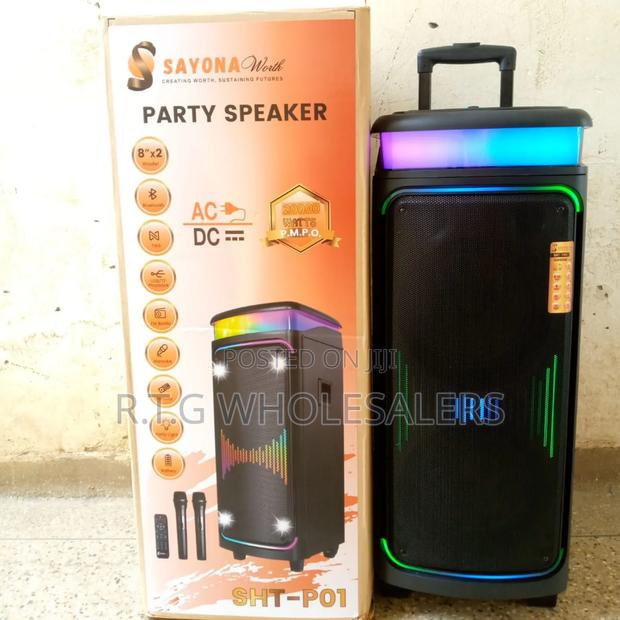 Sayona SHT-P01 Party Speaker With 2 Microphones