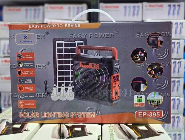 Easy Power Ep-395 Rechargeable Solar Lighting System.(3 Bulbs)