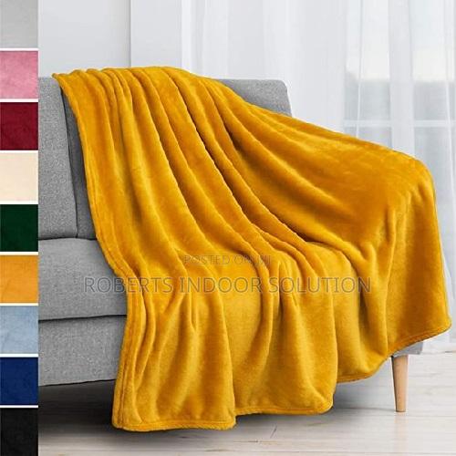 Sunset Desert Scenery Fleece Throw - main view
