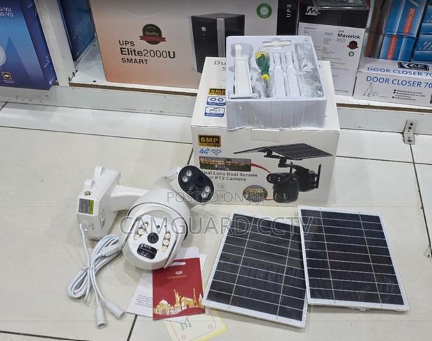 4g 6mp Solar Camera With Dual Solar Panels and Ai Motion Detection