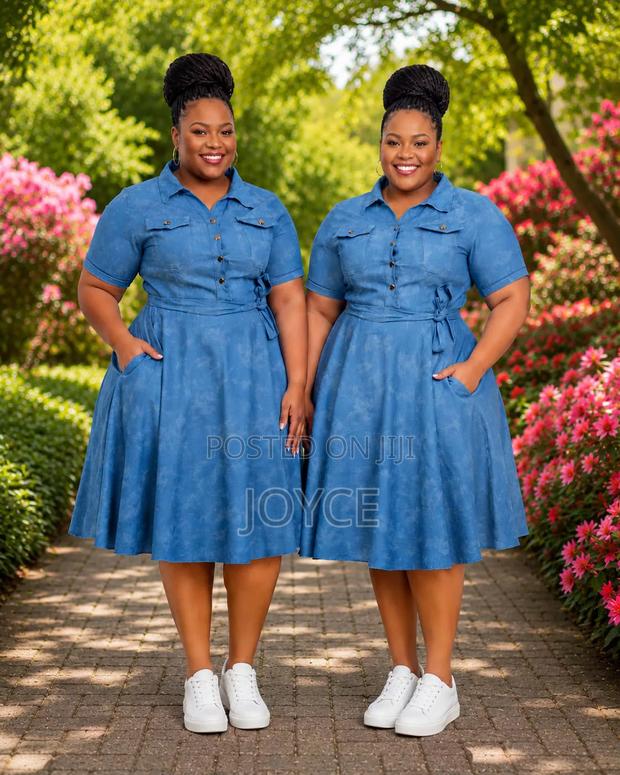 Denim Skater Dress