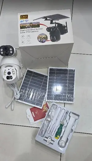 6mp 4g Solar Security Camera Dual Panels,Night Vision Two-Way Audio