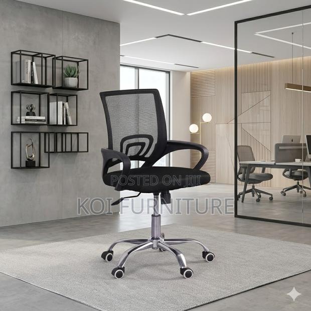 Office Chairs; Mesh Ergonomic Clerical Breatelle Chair - thumbnail 3