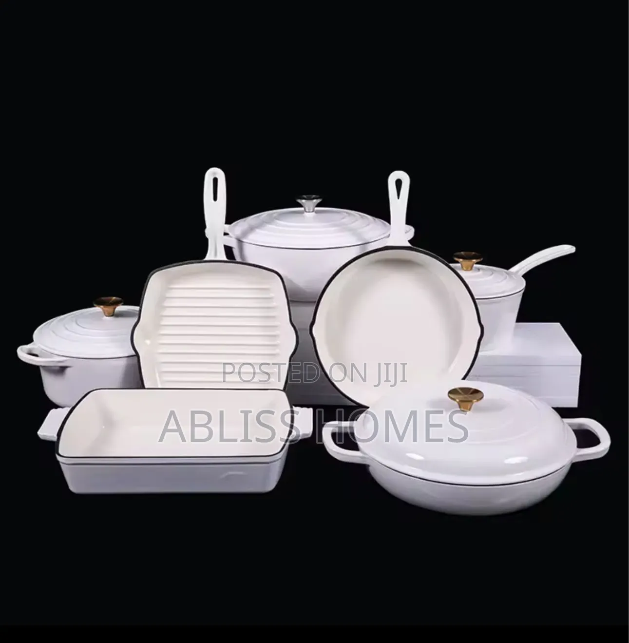 11pcs Cast Iron Cookware