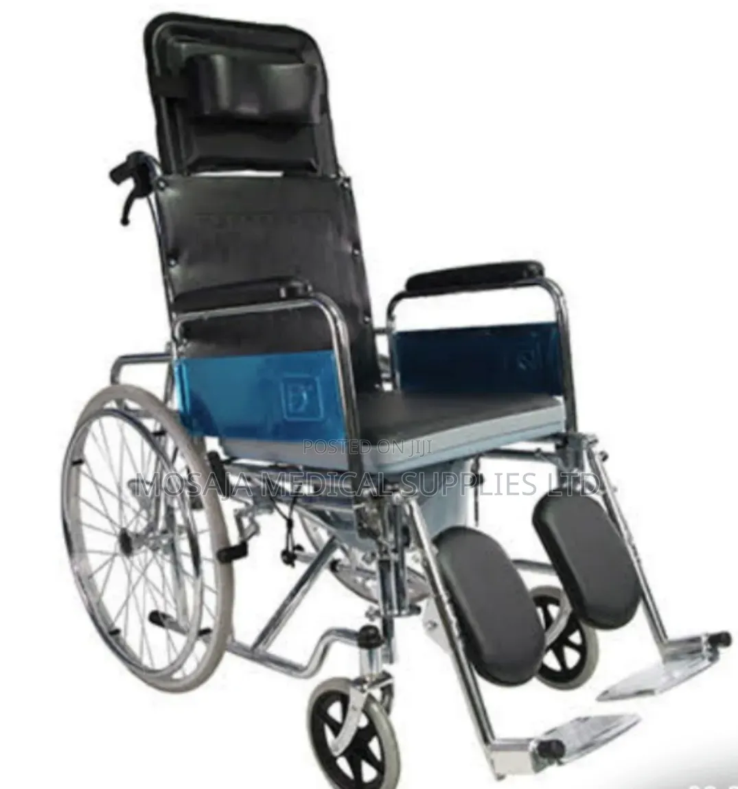 Reclining Wheelchair With Commode