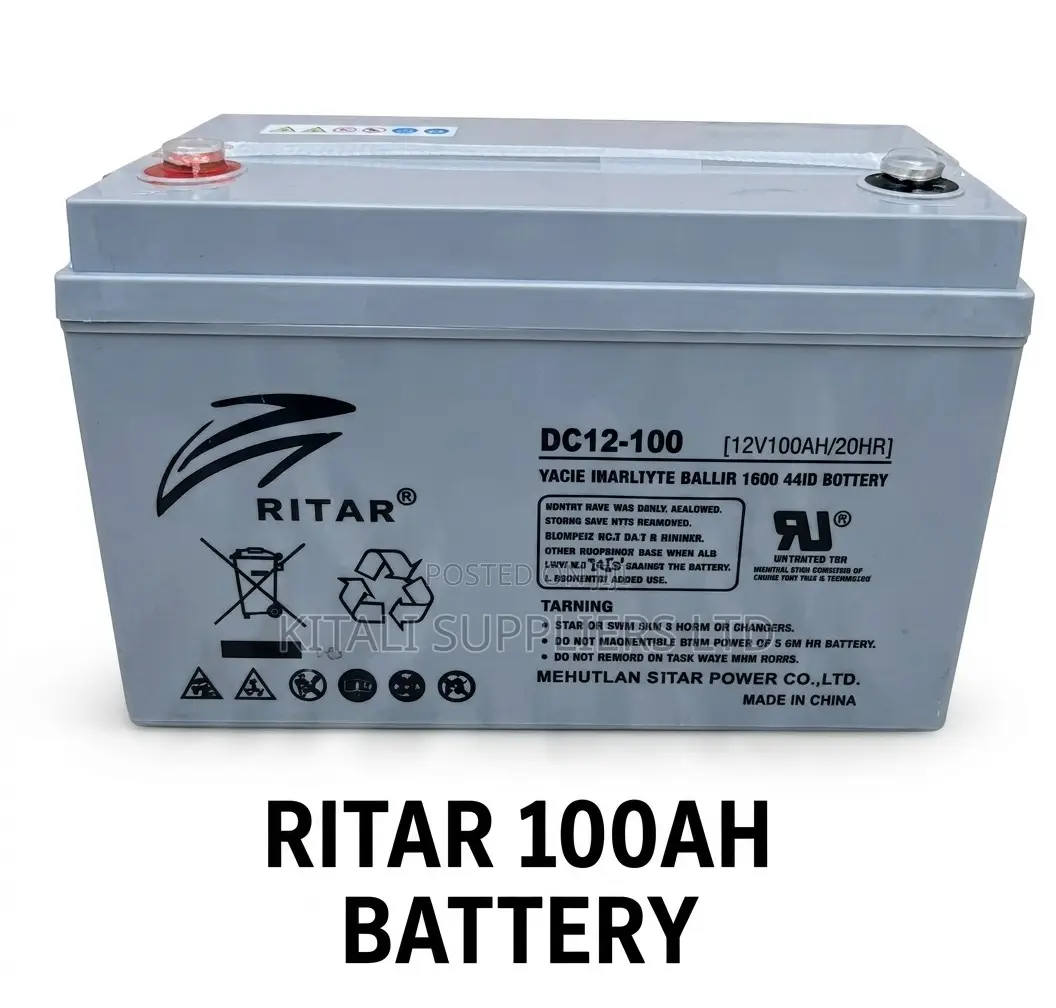 Ritar 100ah 12v Solar Gel Deep Cycle Battery