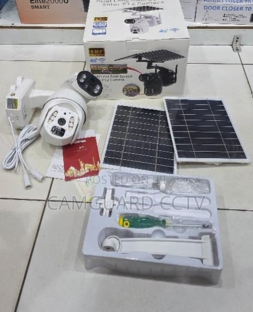 4g 6mp Dual Lens Solar Powered Camera With Dual Panels – Ubox App PTZ