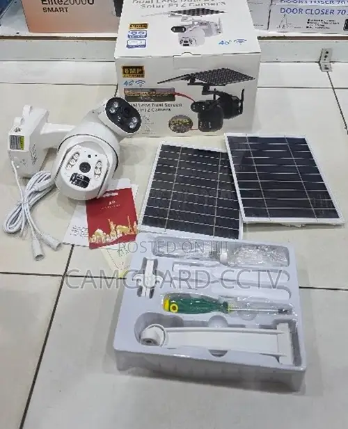 4g 6mp Dual Lens Solar Powered Camera With Dual Panels – Ubox App PTZ