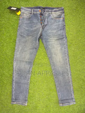 Men Jeans Mid-Wash Blue Denim Jeans
