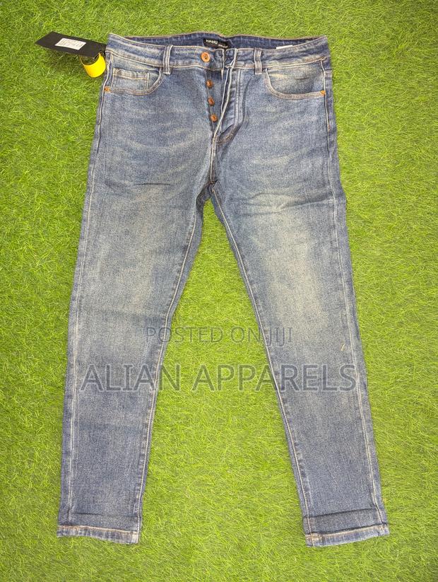 Men Jeans Mid-Wash Blue Denim Jeans