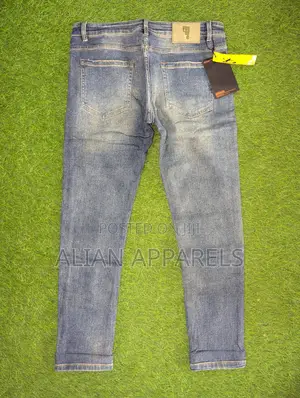 Men Jeans Mid-Wash Blue Denim Jeans