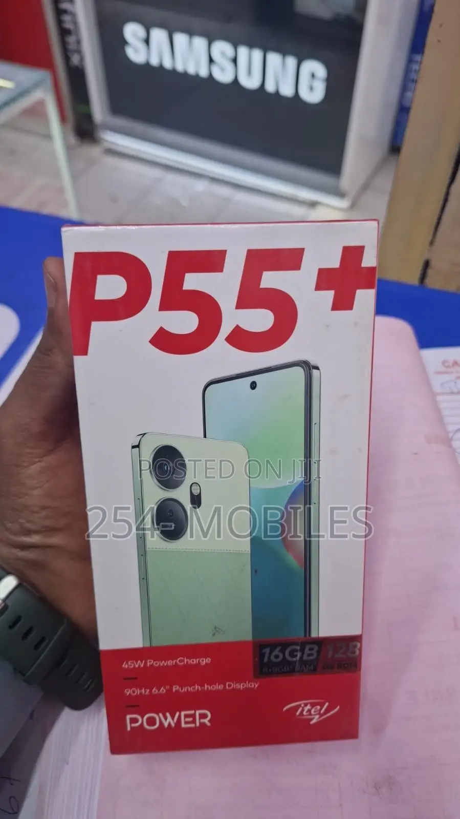 New Itel P55+ 128 GB Black