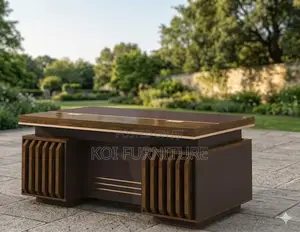 Office Desk; 1.4 Meters Golden Executive Office Desk