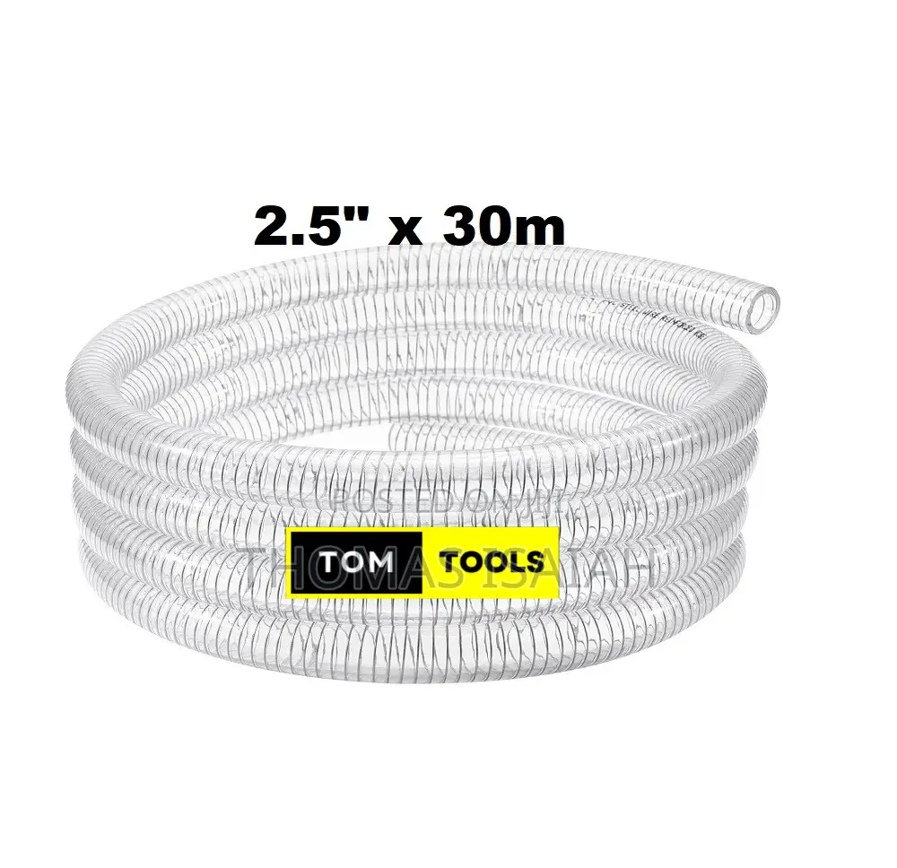 2.5 Inch X 30m Clear Wired Heavy Duty Suction Pipe