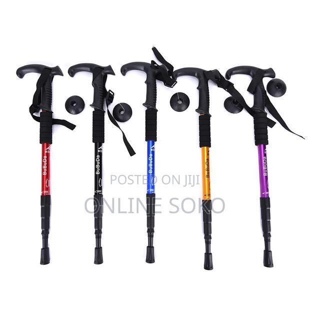 Telescopic Adjustable Hiking Mountaineering Treking Pole Walking Stick