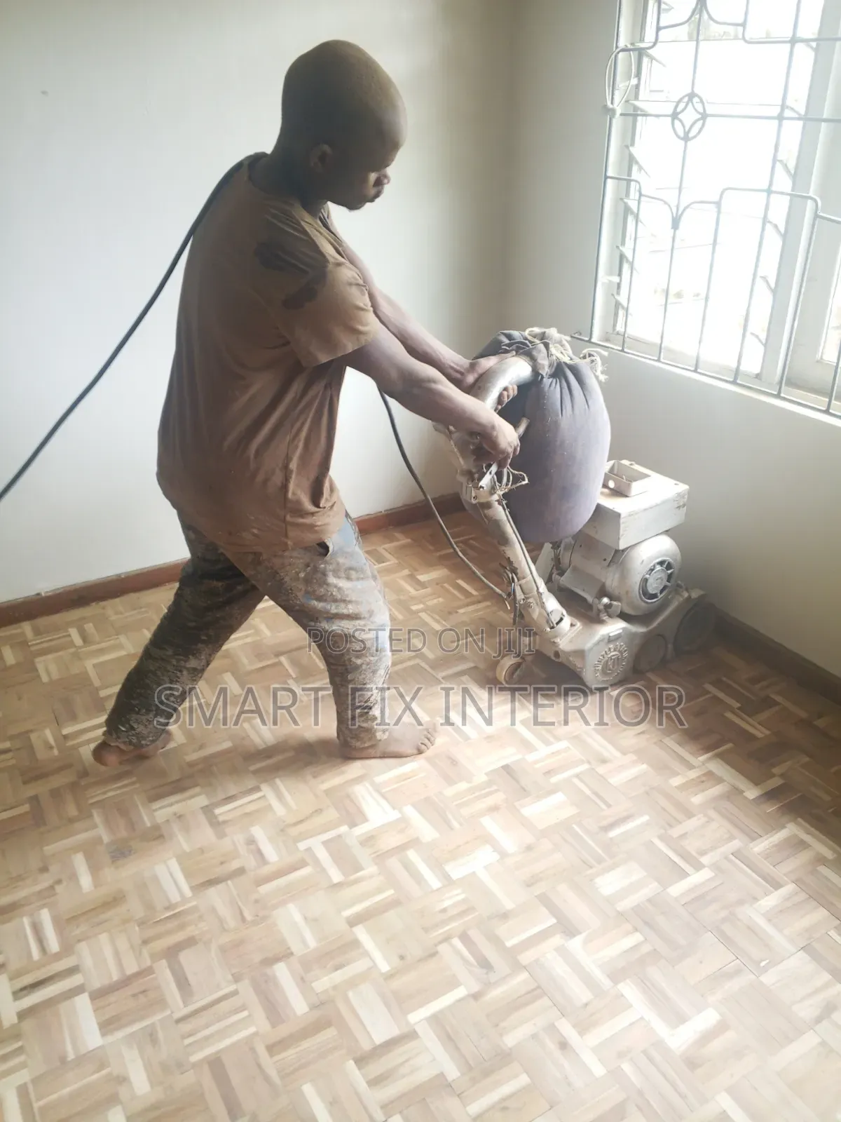 Fiori Installation Sanding and Polishing