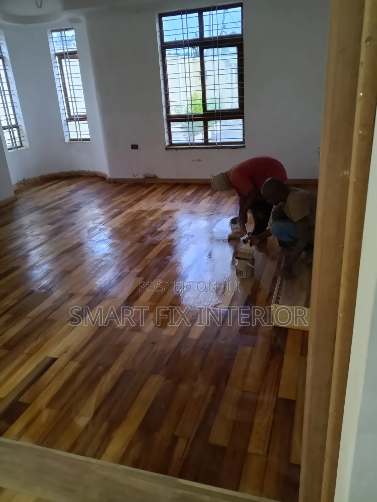 Fiori Installation Sanding and Polishing