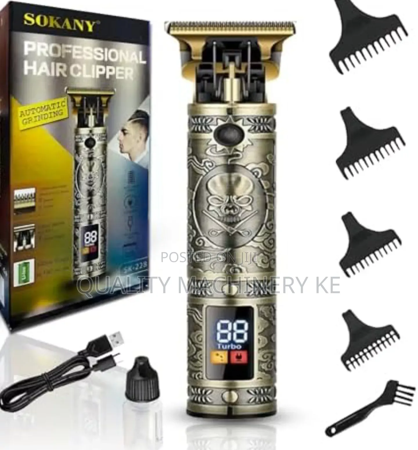Quality Sokany Professional Hair Clipper With Display/Shaving Machine