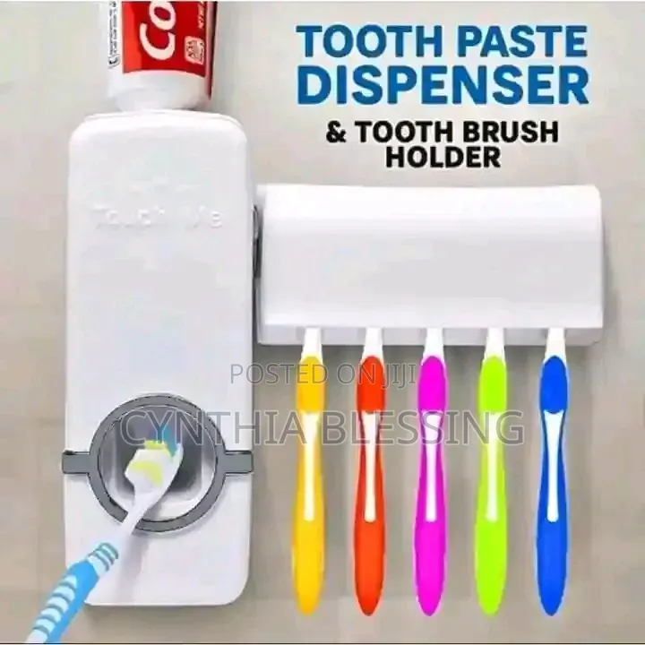 Toothpaste Dispenser Tooth Brush Holder