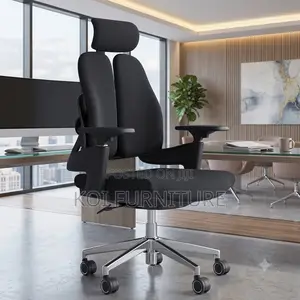 Office Chairs; Dual Backrest Orthopdic Office Fabric Reclining Chairs