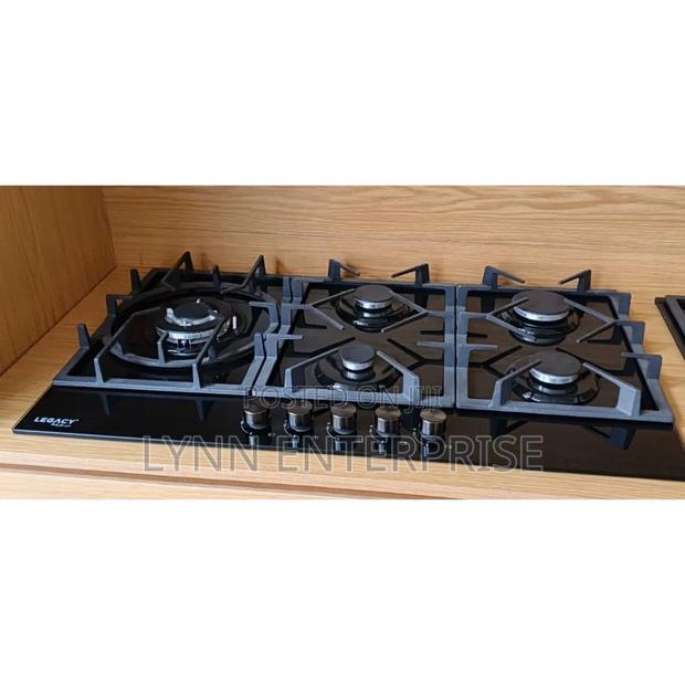 Legacy 5-Burner Built-in Cooker Premium 90cm Black Glass