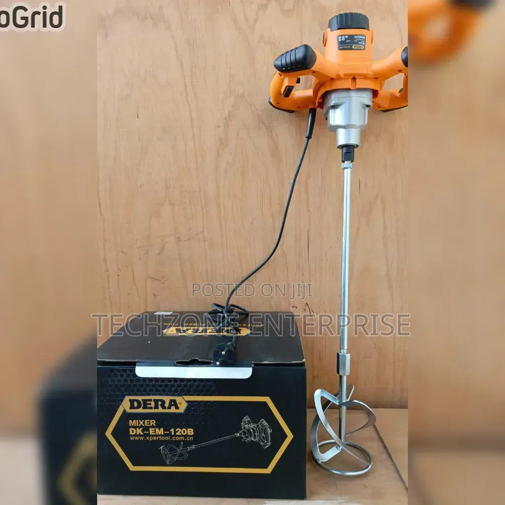 Dera Paint and Plaster Mixer 1400w With Wheels Handle 