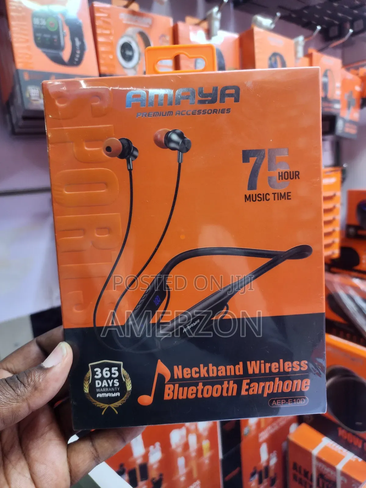 Amaya Aep-E10d Neckband Wireless Bluetooth Earphone.
