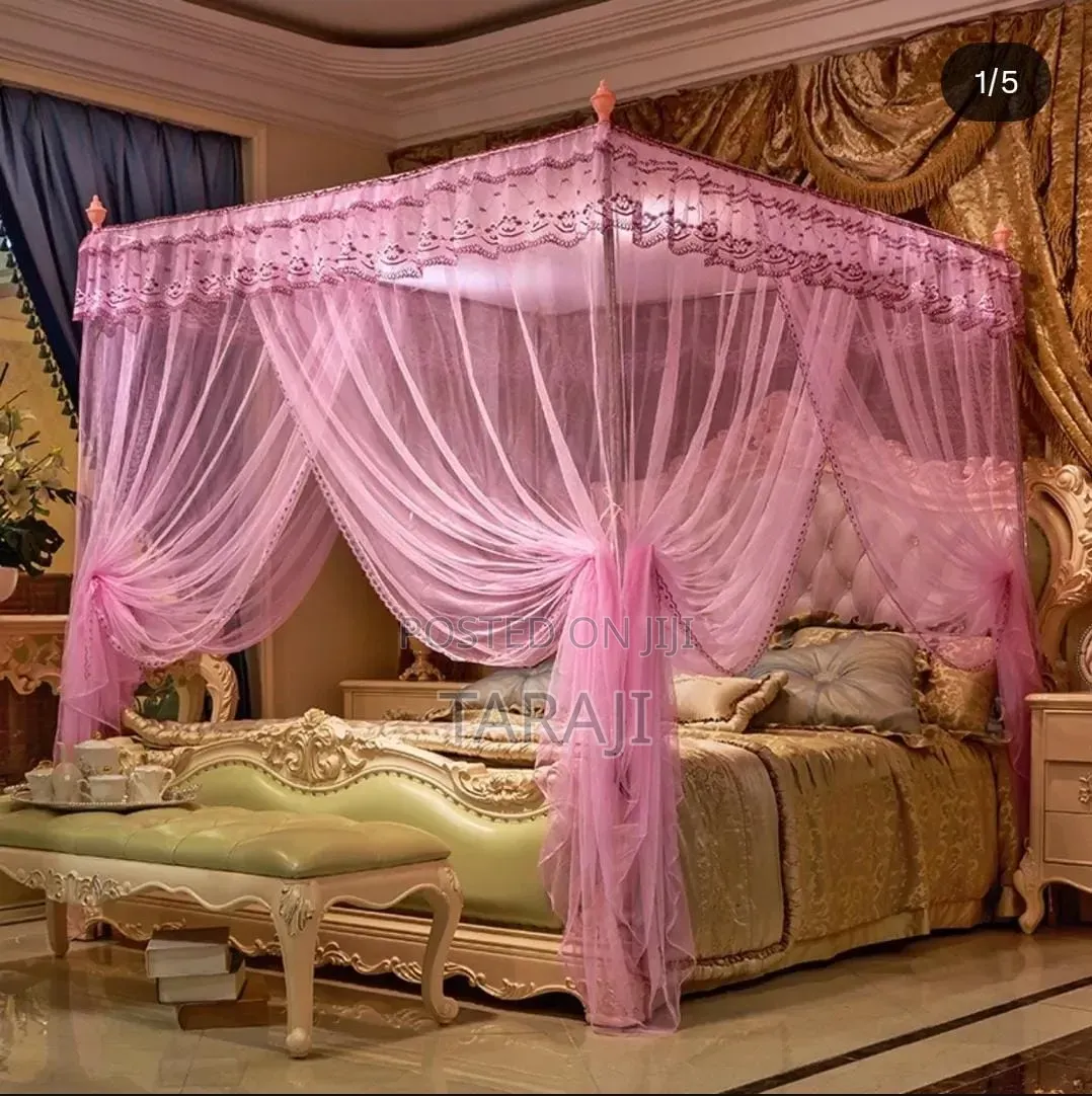 Premium 4-Stand Mosquito Net – Strong Metallic Frames