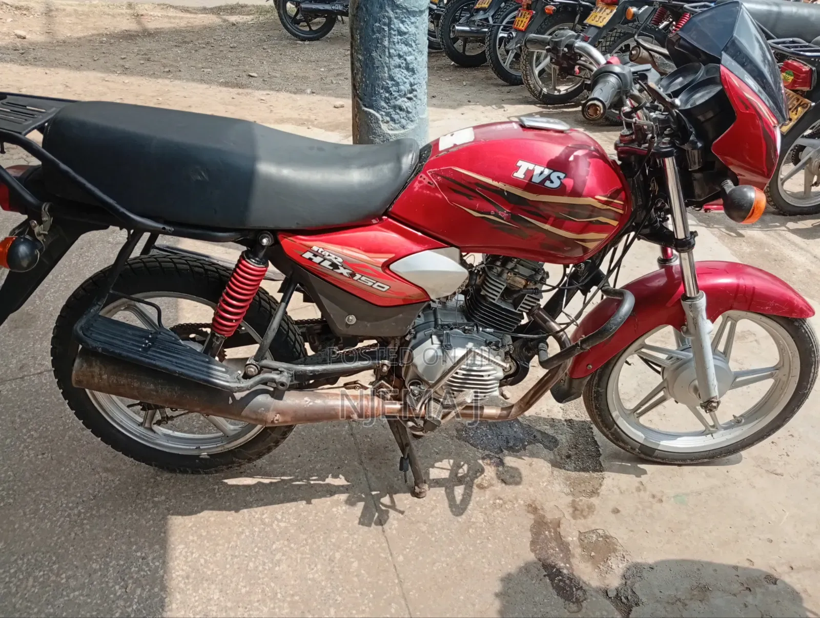 TVS HLX Plus ES 2024 Red