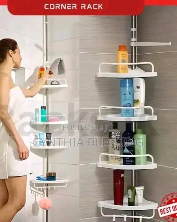 Corner Stand Organizer Rack Shelf