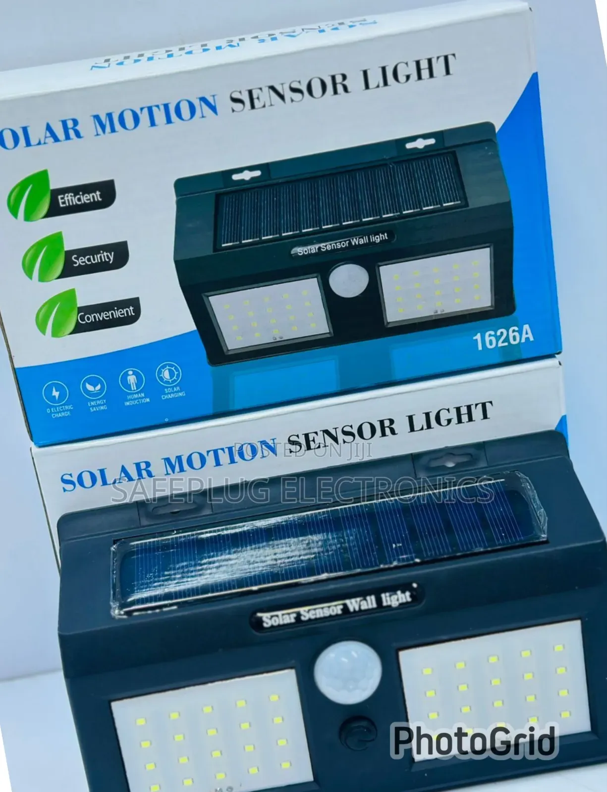 Solar Motion Sensor Wall Light 1626a - Waterproof Security Lamp