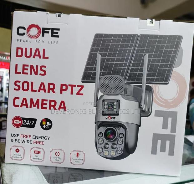 Dual Lens Solar PTZ Outdoor Camera 4g With 36xzoom