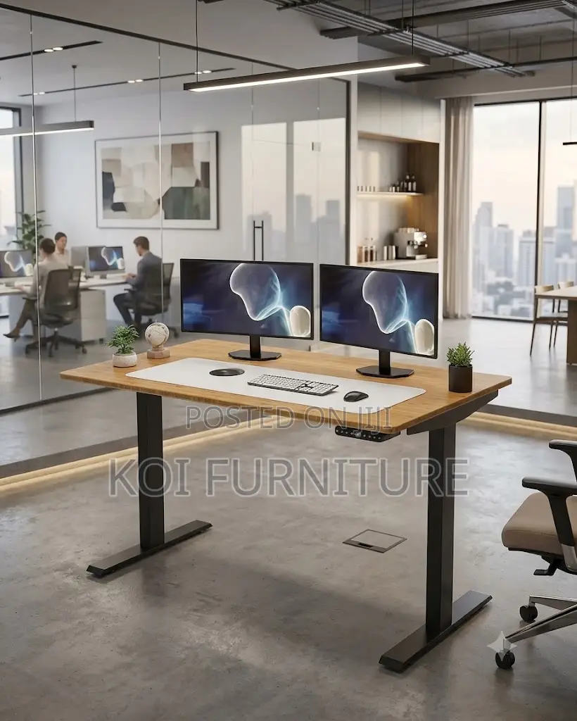 Office Desk; 1.4 Meters Electric Adjustable Gamers Desk