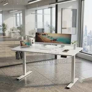 Office Desk; 1.4 Meters Electric Adjustable Gamers Desk