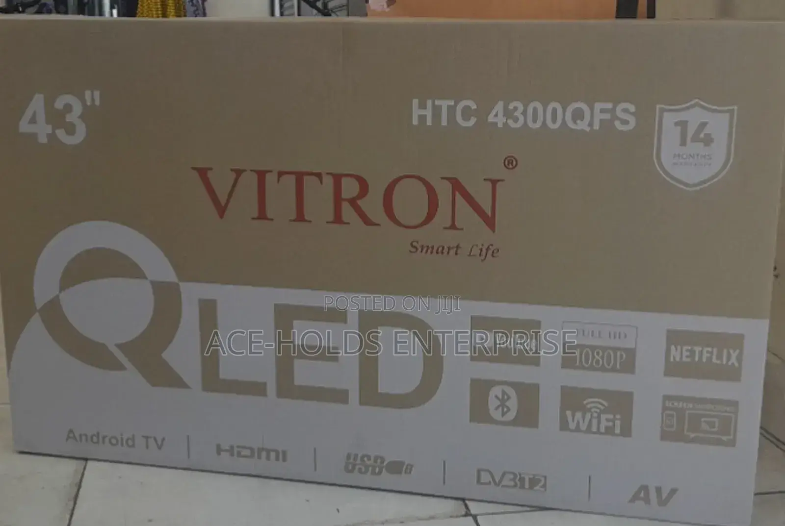 Htc4300qfs - Vitron Qled Model 43" Inches Smart Android + Bt