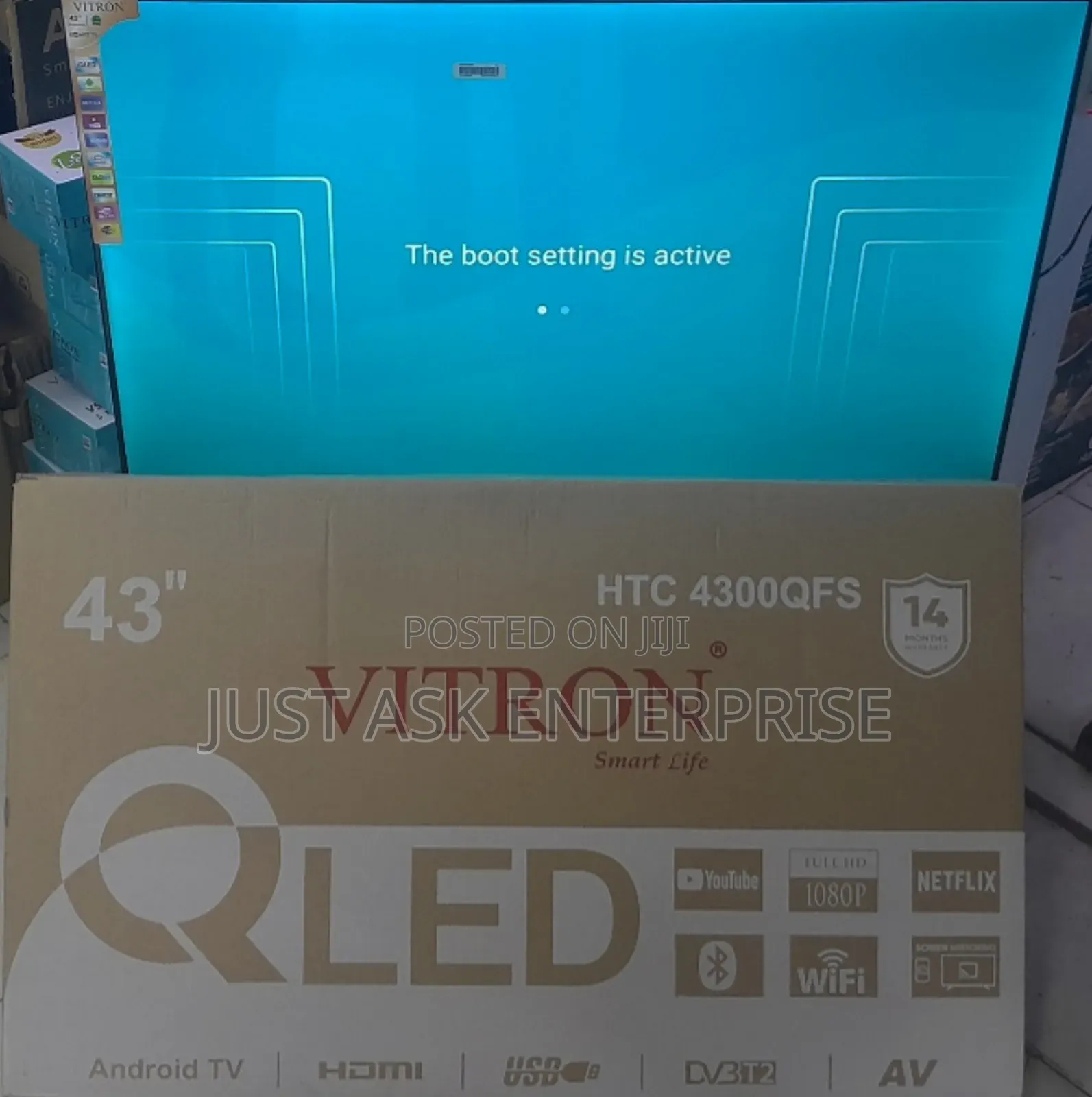 Htc4300qfs - Vitron Qled Model 43" Inches Smart Android + Bt
