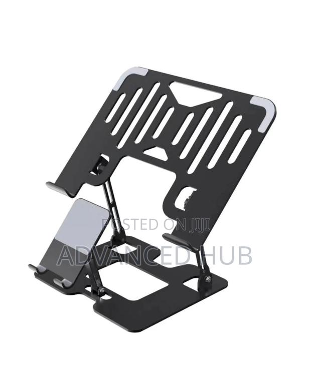 2in1 Adjustable Laptop Stand With Phone Stand - thumbnail 2