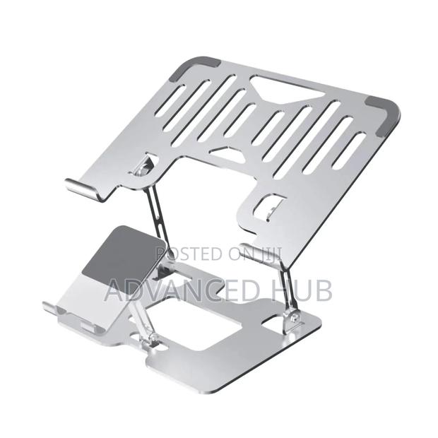 2in1 Adjustable Laptop Stand With Phone Stand - thumbnail 4