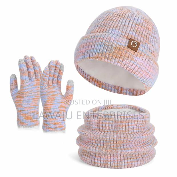 Knitted Hat Scarf Gloves - thumbnail 2