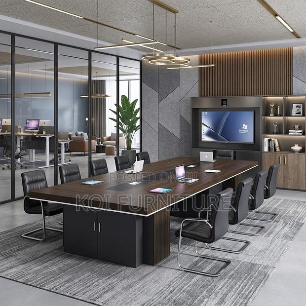 Boardroom Table; 2.4 Meters Conference Room Boardroom Table - thumbnail 2