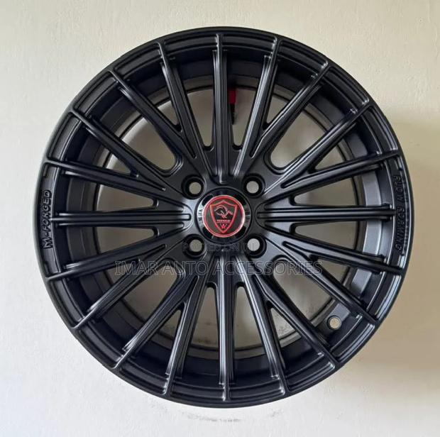 15 Inch Universal Matte Black Rims – Premium Alloy Wheels in Kenya